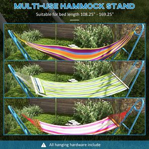 Base per Amaca Mobile Blu Cielo, Struttura in Acciaio Resistente, Adatta a Tutti i Climi, Regolabile e Supporta fino a 250 kg, Ideale per Hotel e Giardini - Product Image 5