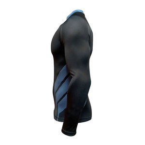 Rashguard de compression MMA à manches longues UV50+ pour hommes et femmes, motif personnalisé, arts martiaux, Spandex/Nylon, séchage rapide, haute qualité 160g - Product Image 3