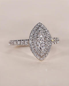 Igi/gia แล็บตัดเพชรวินเทจ14K สีเหลืองแหวนแต่งงาน/งานหมั้นใส่ได้ทั้งชายและหญิงสีขาวทองคุณภาพดีสำหรับงานปาร์ตี้ครบรอบ-คุ้มค่า - Product Image 3