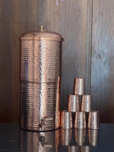 Pure Copper Water Dispenser Anti-Corrosion Coating Portable Digital Pressing Type Home Office Use <b>Storage</b> - Product Image 5