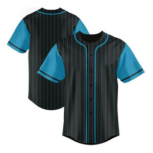 Ensembles d'uniformes de baseball unisexes rouges et noirs, entièrement sublimés, imprimés en gros, respirants, 100 % polyester, logo personnalisé - Product Image 2