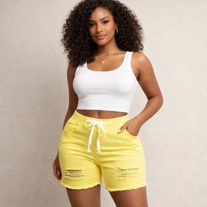 Shorts Deportivos para Mujer, de Secado Rápido, Cintura Elástica, Ligeros, Transpirables, para Entrenamiento, Venta al Por Mayor, Bangladesh - Product Image 1