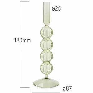 Juego de Portavelas Cónicos de Vidrio de Borosilicato con Diseño Nórdico, Decoración Navideña para el Hogar, Hecho a Mano, Alta Calidad, Resistente al Calor - Product Image 1