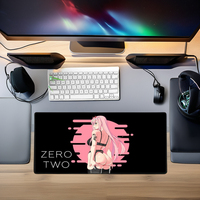 Tapis de souris de bureau personnalisé avec logo par sublimation, dessin animé, anime, jeu, en caoutchouc naturel, épaisseur 2 mm, 800x400 mm, grande taille, résistant à l'eau