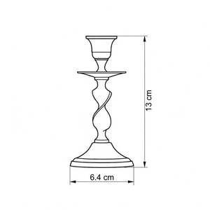 Porte-bougies vintage en laiton massif, chandeliers décoratifs pour centre de table de mariage, décoration intérieure et restaurant - Product Image 3