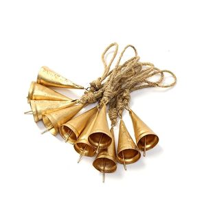 Campana Colgante de Latón Navideña, Campana Decorativa Vintage para Árbol de Navidad, Puerta de Casa, Pared, Decoración Festiva - Product Image 6