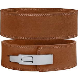 Ceinture de musculation personnalisable pour haltérophilie et powerlifting, protection professionnelle, respirante, coupe-vent, en cuir de vachette marron - Product Image 6