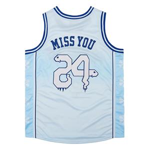 Camiseta de Baloncesto Reversible Personalizada para Hombre 2026, Impresión por Transferencia de Calor, Transpirable, Color Degradado, Nombre del Equipo, Uniforme de Malla - Product Image 2