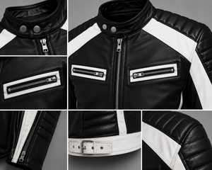 Veste en cuir pour homme en gros, cuir véritable, grandes tailles disponibles, qualité supérieure, prix abordable - Product Image 5