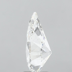 Diamant de laboratoire taille poire, pierre non montée, 3x5mm à 4x6mm, clarté VS1, couleur E - Product Image 2