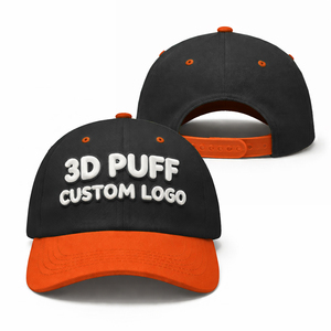 Wholesale Custom Caps Quick Dry Breathable <b>Material</b> Adjustable Casual Outdoor Baseball Caps 3D Puff Printing - Product Image 4