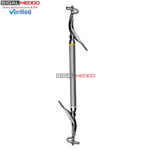 Instrumento de relleno dental de doble punta de 8 pulgadas (mediano/grande) de acero inoxidable alemán reutilizable para amalgama y composite restaurador - Product Image 6