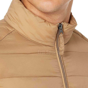<b>Top</b> Selling High Quality Men <b>Bubble</b> Jacket Stand Collar Front Logo Eco-Friendly Breathable Custom Design Wholesale Winter Jacket - Product Image 5
