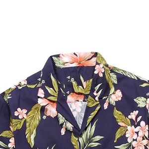เสื้อเชิ้ตผู้ชายลายดอกไม้ ผ้าฝ้ายพรีเมียม พิมพ์ลายพาราไดซ์ สวมใส่สบายๆ สำหรับชายหาด น้ำหนักเบา แฟชั่นฤดูร้อน ผู้ผลิต OEM - Product Image 4