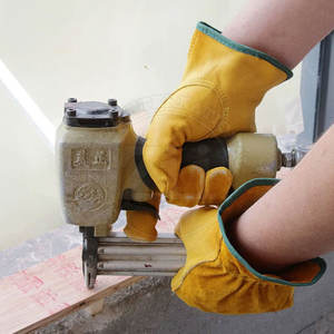 Gants de travail en cuir anti-coupure et résistants à la chaleur, imperméables et durables, les plus vendus, à faible MOQ - Product Image 6