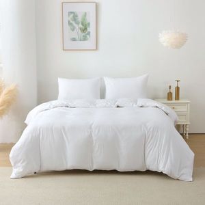 Solid Color King Size Duvet Cover Set 3-Piece Bedding Including 1 Duvet Cover and 2 Pillow Shams Comforter Not Included - Product Image 6