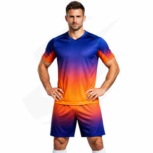 Uniforme de Fútbol Profesional, Conjunto de Camiseta de Fútbol 100% Poliéster, Malla Transpirable, Logotipo Personalizado, Directo de Fábrica OEM - Product Image 1