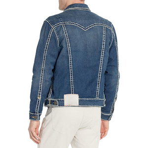 100% Cotton Denim <b>Jackets</b> <b>Men</b> Casual Solid Color Pocket <b>Thin</b> <b>Jacket</b> for <b>Men</b> Style High Quality <b>Men</b> Clothing Denim <b>Jacket</b> - Product Image 4