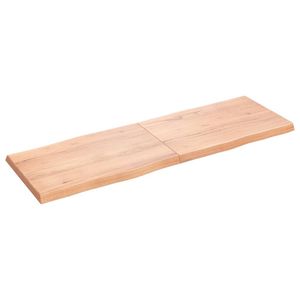 โต๊ะไม้โอ๊คสีน้ำตาลอ่อน 70.9 x 23.6 นิ้ว โต๊ะรับประทานอาหารแบบพับได้ - Product Image 2