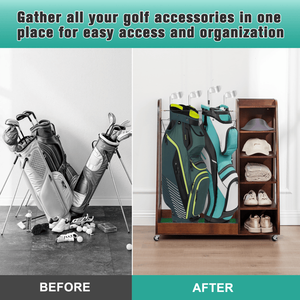 Organizzatore per Sacche da Golf in Marrone per Scaffali da Garage - Product Image 6
