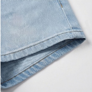 Shorts en jean droits personnalisables grande taille pour femme – Taille haute, décontracté, confort quotidien, tenue d'été - Product Image 6