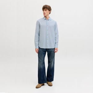 Men's Casual Shirts 100% Cotton Breathable Quick Dry Eco-Friendly Customized Printing Turn-<b>down</b> Collar Full Sleeve OEM Service - Product Image 1