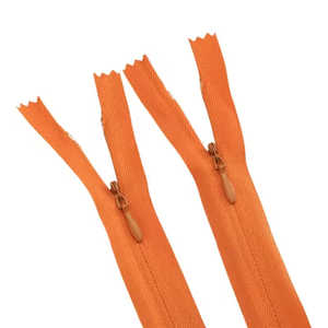 Vente en gros 3 #   Fermeture éclair invisible en nylon, ruban en tissu de longueur personnalisée, coloré, pour robes, vêtements, chaussures, textiles de maison - Product Image 4