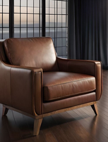 Fauteuil moderne en bois massif de caoutchouc, base en bois pour une seule personne, usage commercial, hôtel, salle à manger, école, salon, bureau, chambre à coucher