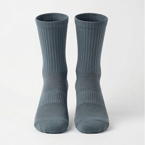 Breathable Knitted Crew Sports <b>Socks</b> Letter Design Blend Youth Performance Durable <b>Soft</b> Gym Wear Customized Color Fit Pairs Wear - Product Image 1