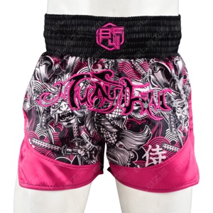 Pantalones cortos de Boxeo Muay Thai de satén unisex con logotipo personalizado y logotipo frontal pantalones cortos de entrenamiento al por mayor para niños y mujeres - Product Image 1