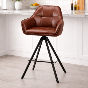 Elegante Silla Giratoria con Tapicería Suave, Base Resistente, Rotación Suave de 360 Grados, Ideal para Trabajar desde Casa, Oficina, Estudio o Salón - Product Image 2