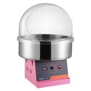 1000W macchina elettrica commerciale zucchero filato rosa acciaio inox ciotola e zucchero Scoop per bambini compleanno e famiglia per uso domestico - Product Image 1