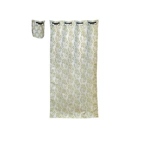 Cortina Ondulada de Jacquard de Poliéster de Lujo, Ignífuga, 122 x 213 cm, con Ojales, Estilo Moderno, Lista para Usar en Hogares y Hoteles - Product Image 4