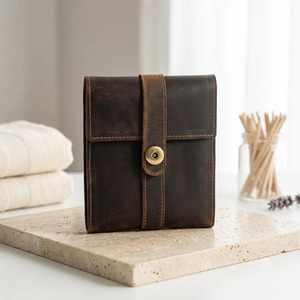 Bolsa de herramientas de cuero genuino para clavos, soporte resistente para herramientas de carpintero, soporte para cierres, presilla para martillo, para obra de construcción, en venta - Product Image 3
