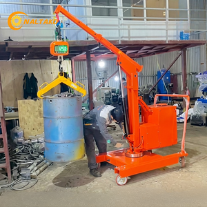 1 Ton Capacity Self-Propelled Mini Hydraulic Jib Crane 3.2m Lift for Indoor Outdoor Workshop - Product Image 3