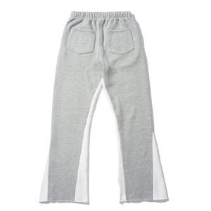 Pantalon de survêtement large à empiècements contrastants pour homme – Style streetwear décontracté, taille élastique, coupe ample, mode hip-hop - Product Image 2