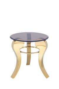 <b>Gold</b> Custom Color Modern Coffee <b>Table</b> Luxury <b>Round</b> Strong Steel Frame Non-Foldable Living Room Furniture Home Decor - Product Image 4