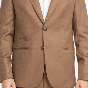 Traje de Oficina para Hombre, Hecho a Mano, a Medida, Cuello en V, Transpirable, de Dos Botones, con Pantalones de Tela - Product Image 5