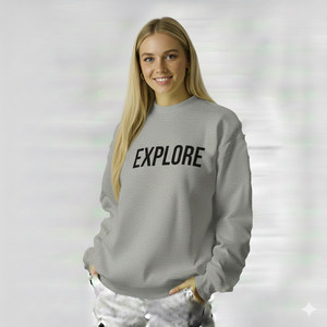 Tendance saisonnière : Sweat-shirt oversize à col montant pour femme, intérieur brossé chaud, look décontracté - Product Image 1