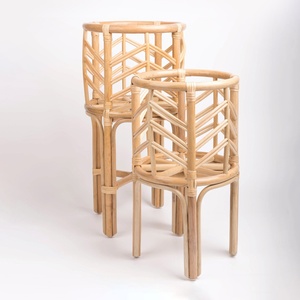 Support de fleurs en rotin pour mariage, fête ou décoration intérieure, prix le plus bas, étagères à plantes en rotin - Product Image 6
