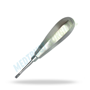 Elevador de luxación manual de 5 mm con curva inversa, de acero inoxidable, reutilizable, instrumento quirúrgico dental para separación y extracción de dientes - Product Image 3