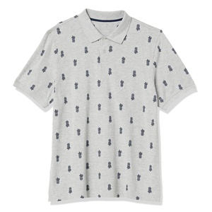 Chemise de golf décontractée pour homme, en coton, de haute qualité, avec logo personnalisé, col en V, manches courtes, coupe classique, respirante et à séchage rapide - Product Image 1