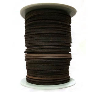 Cordón de Cuero Cuadrado Plano de 4mm Personalizable, Suministro para Artesanía en Cuero, Joyería, Abalorios y Proyectos DIY, Cordón de Cuero Genuino - Product Image 1