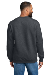 Sweat-shirt à col rond pour homme, 100% coton, couleur unie, coupe classique, pull décontracté, tissu tricoté d'hiver, HSI anti-rétrécissement, doublé - Product Image 5