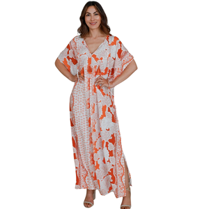 Vestido Largo Maxi con Estampado Floral para Mujer, Ropa de Vacaciones - Product Image 2