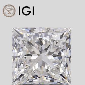 Diamante Cultivado en Laboratorio de Corte Princesa de 2.00 Quilates, Color F, Claridad VS1, Certificado IGI - Product Image 1