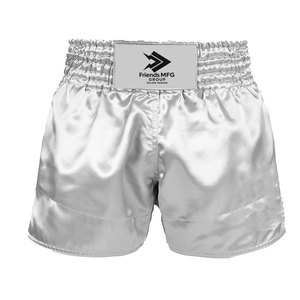 ออกแบบโลโก้ของคุณเอง กางเกงมวยไทยขายดีสำหรับผู้ชาย ผลิตจากผ้าซาติน/ไนลอน/โพลีเอสเตอร์ เป็นมิตรต่อสิ่งแวดล้อม แห้งเร็ว ระบายอากาศได้ดี - Product Image 1