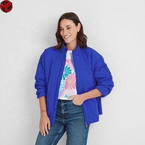 Zip In Blue Quilted <b>Jacket</b> Women Safety Workwear <b>Lightweight</b> Padded Outerwear for Outdoor Duty <b>Ladies</b> Bubble <b>Jacket</b> - Product Image 2