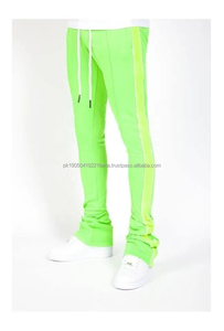 Jogging en toile à jambe droite de haute qualité, faible MOQ, personnalisé, imperméable, respirant, streetwear pour hommes - Product Image 4