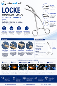 VERBRUGGE Bone Holding Forceps MA-13-188 CE Certified Class I 6in to 11in ZETOMEDPRO - Product Image 6